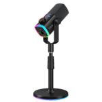 Динамический игровой микрофон FIFINE AmpliGame AM8PROS с RGB-подсветкой и мониторингом