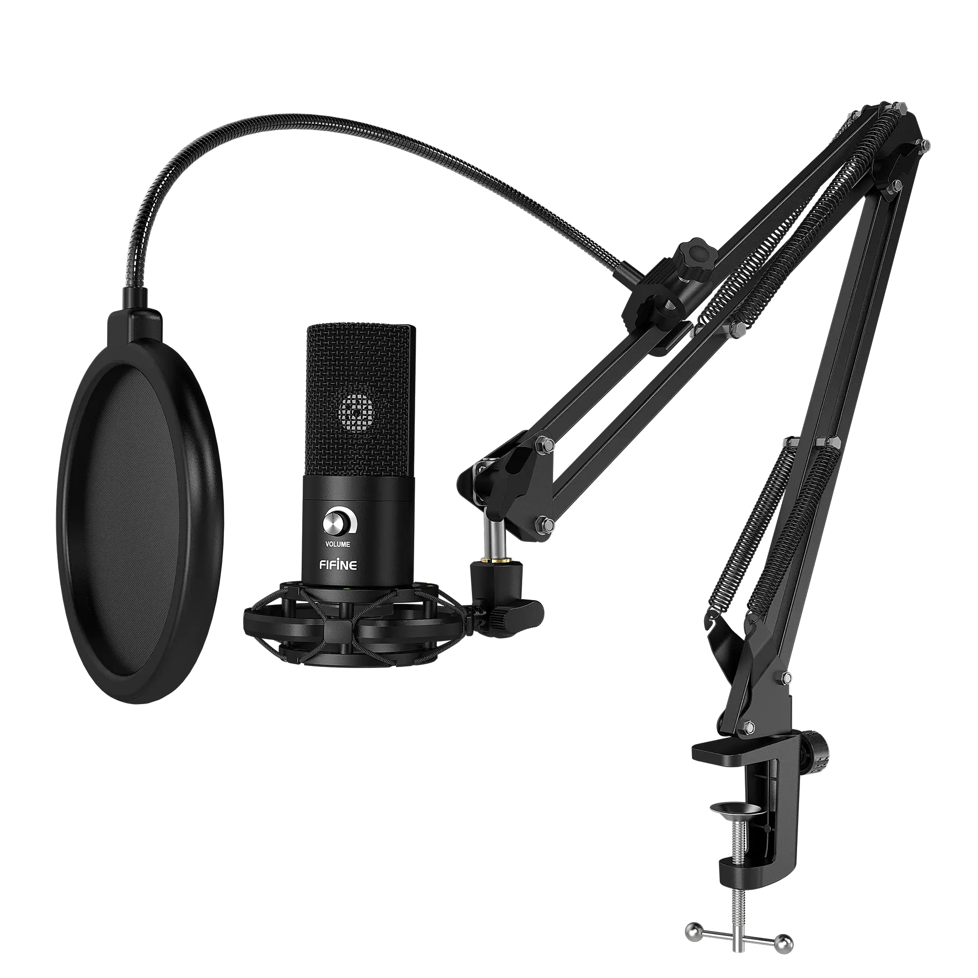 T669 Комплект USB-микрофона fifine T669 с пантографом и двойным поп-фильтром - Image 1